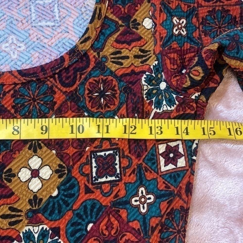 LuLaRoe Floral Print A-Line Dress - Picture 9 of 10